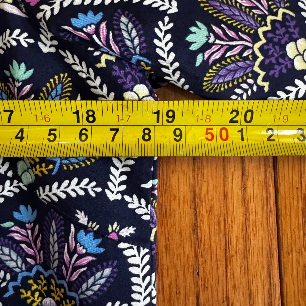 Talbots NWT Block-Inspired Floral Print Cotton Classic Button Front Shirt - MP - Picture 4 of 8